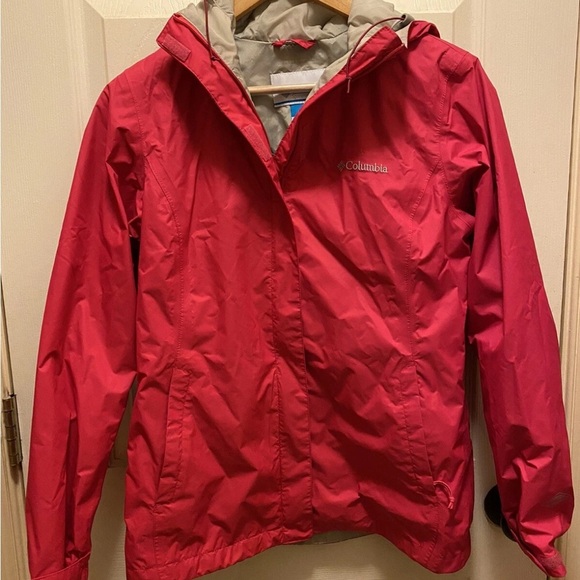 Columbia Jackets & Blazers - Columbia Omni Tech Pink Hooded Jacket Sz XS